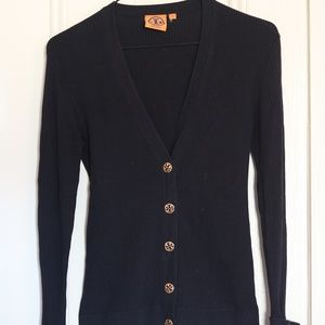 Tory Burch Madeline Navy Cardigan